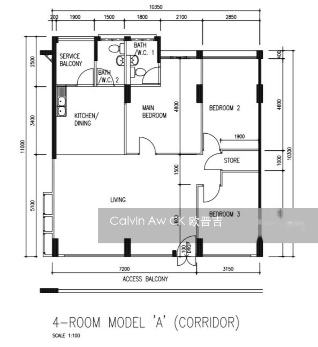 Blk 401 Woodlands Street 41 (Woodlands), HDB 4 Rooms #201216502